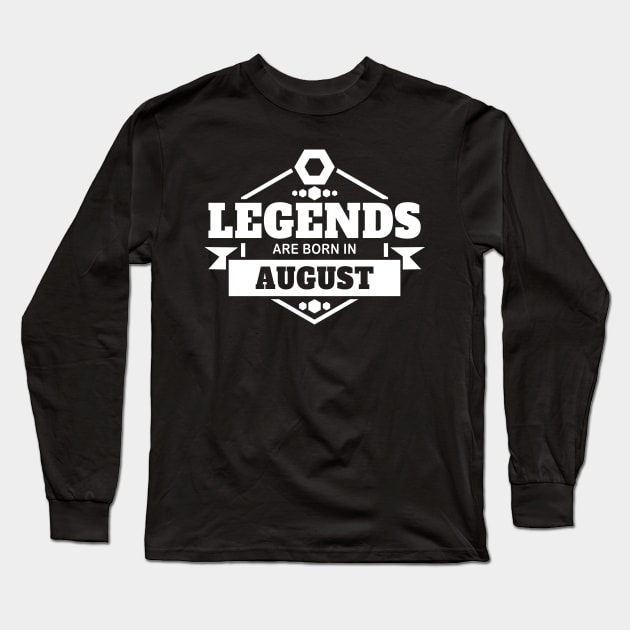 august birthday Long Sleeve T-Shirt by Circle Project